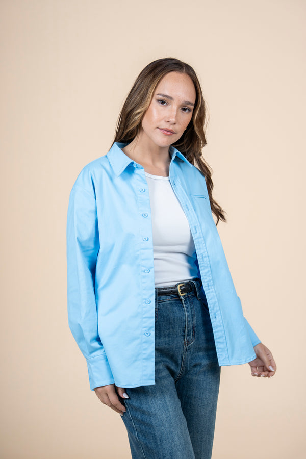 Camisa Parisienne celeste