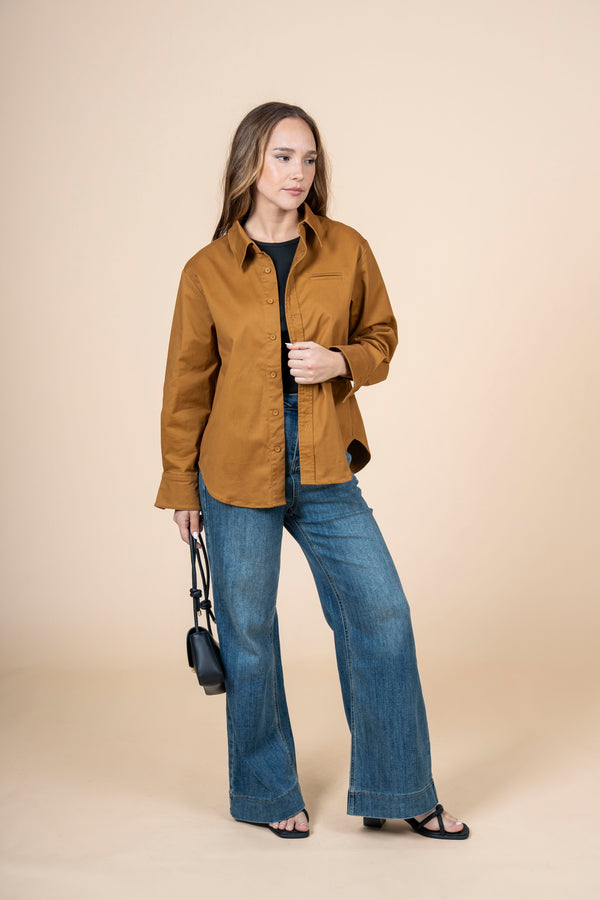 Camisa Parisienne marrón