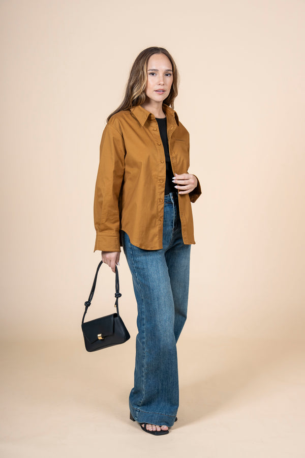 Camisa Parisienne marrón