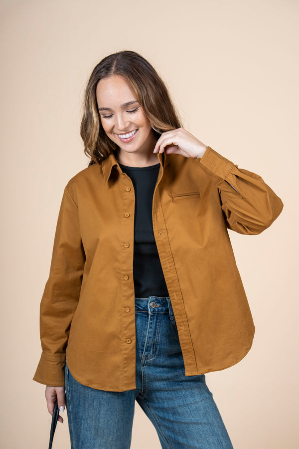 Camisa Parisienne marrón