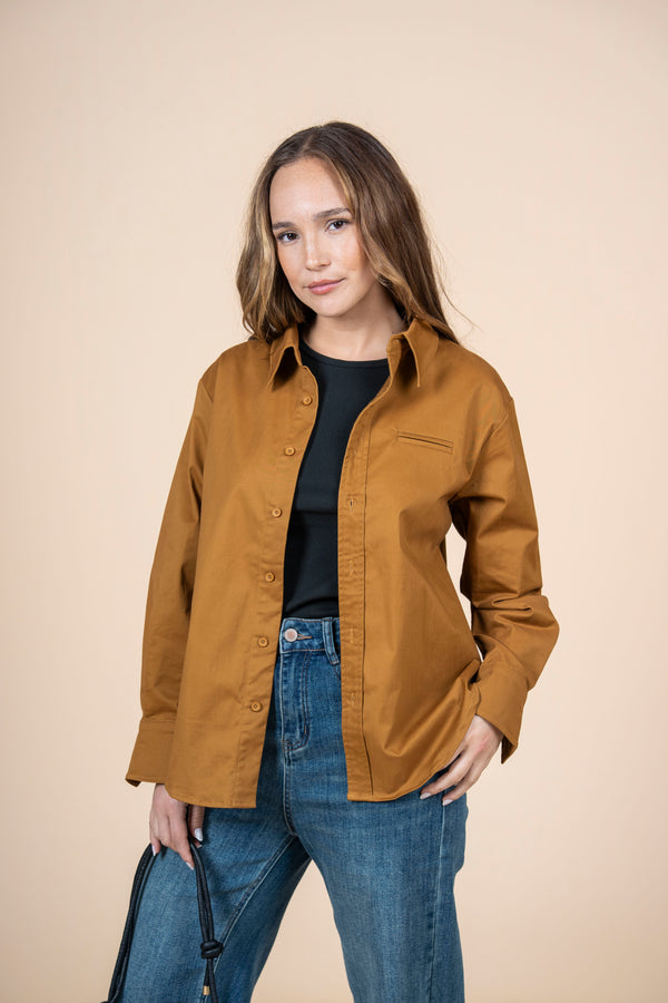 Camisa Parisienne marrón